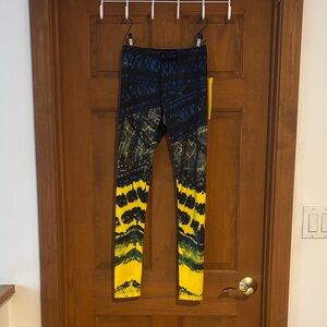 Sierra Kids Leggings - Black and Yellow Pattern